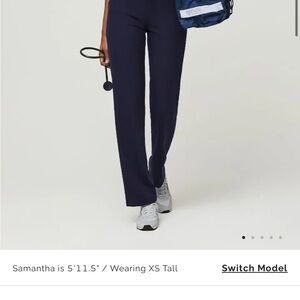 Figs Blue Straight Leg Pants Professional Wear